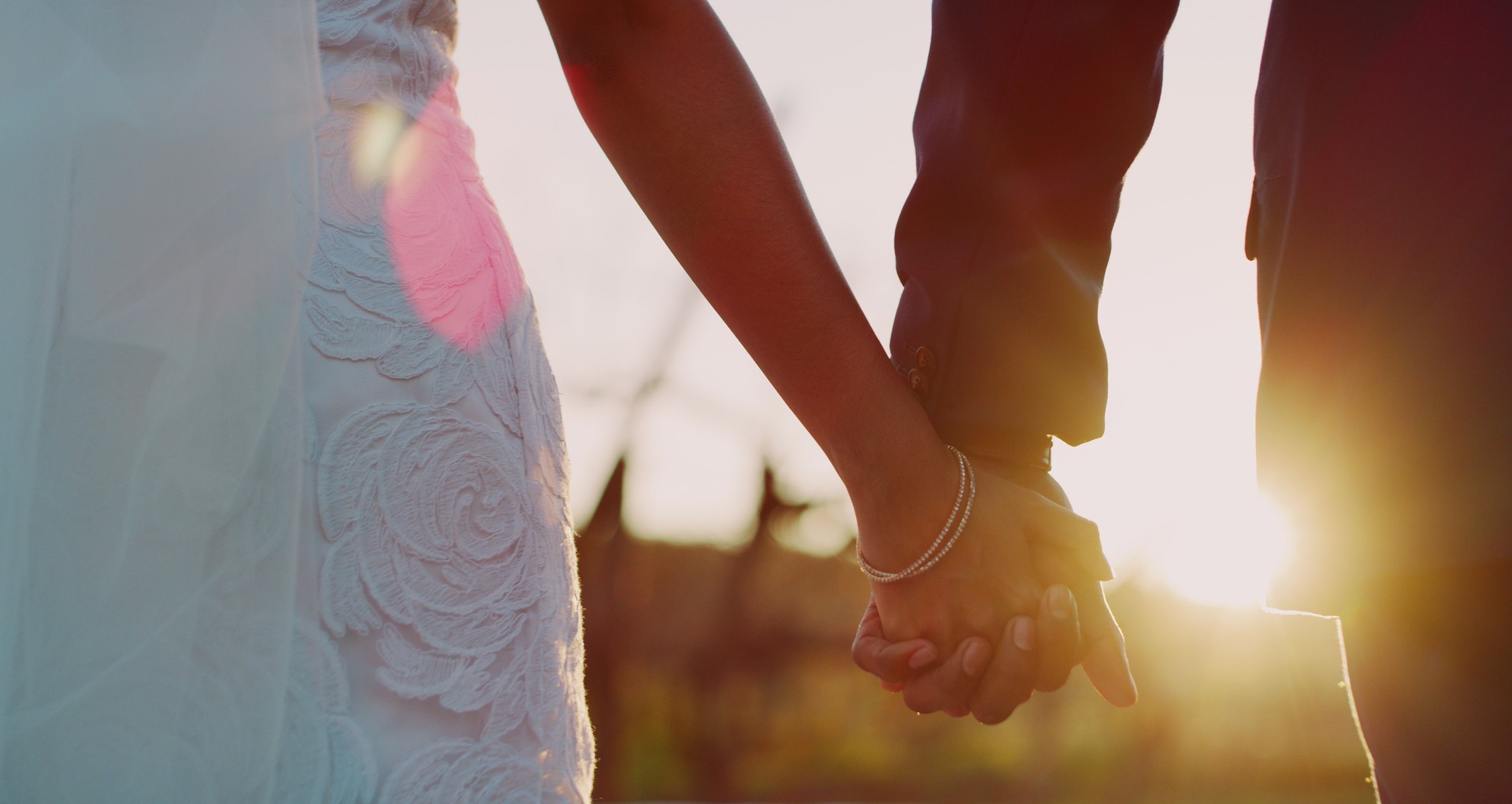 The most beautiful sunset on our special day